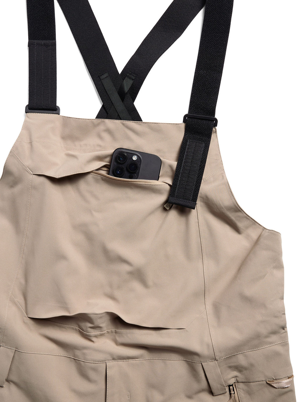 Men's Burton Reserve 2L Stretch Bib Pants - Summit Taupe - Burton Bibs Outerwear - alternate view 6