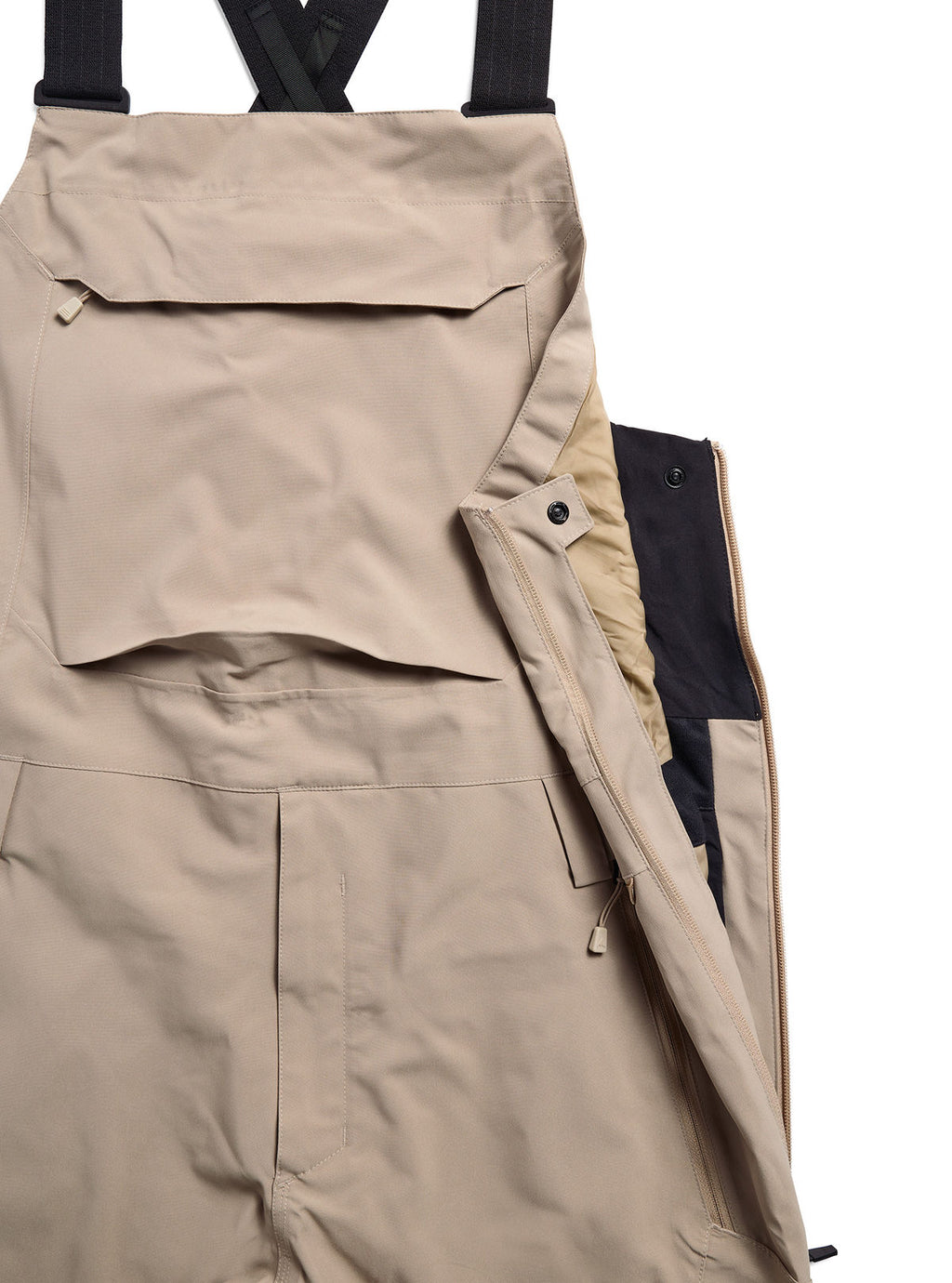 Men's Burton Reserve 2L Stretch Bib Pants - Summit Taupe - Burton Bibs Outerwear - alternate view 7