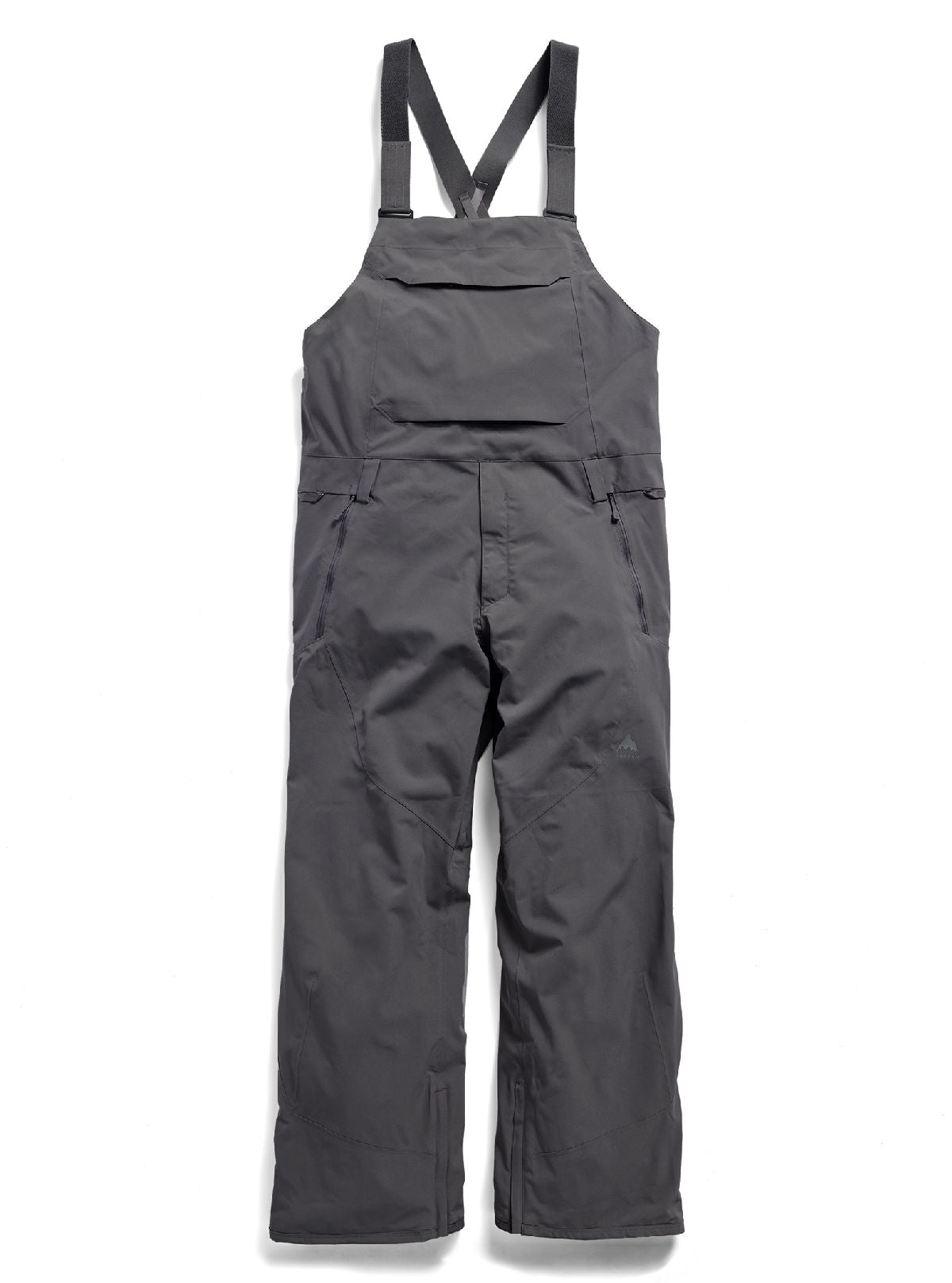 Men's Burton Reserve 2L Stretch Bib Pants - Gotham Gray - Burton Bibs Outerwear