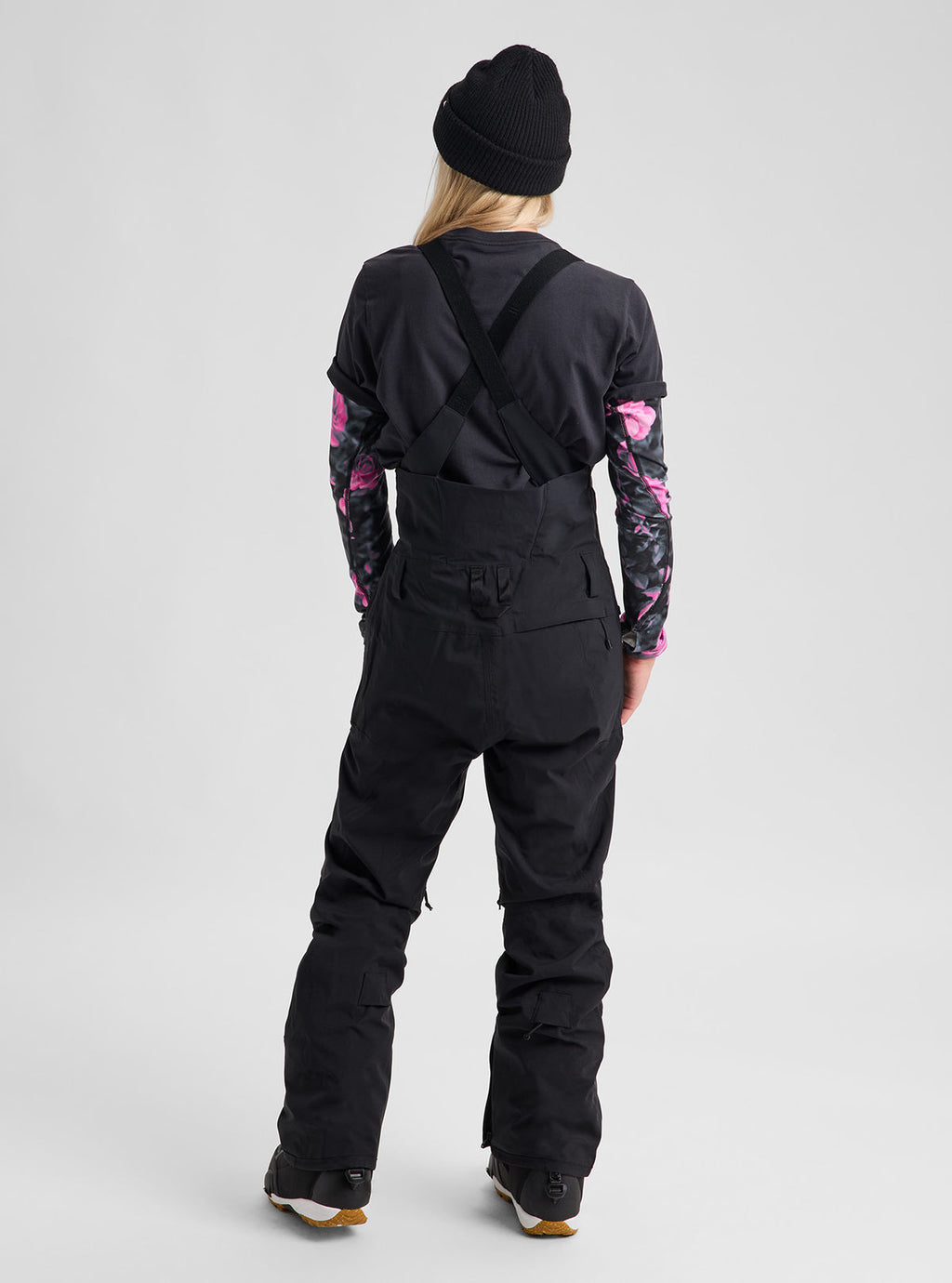 Women's Burton Reserve 2L Stretch Bib Pants - True Black - Burton Bibs Outerwear - alternate view 4