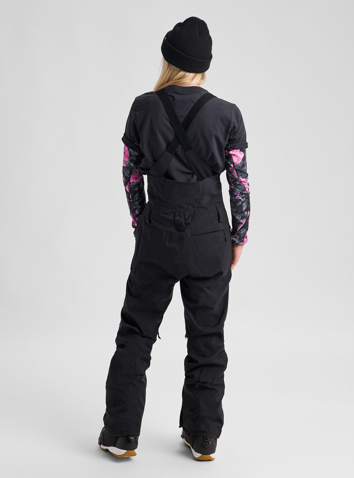 Women's Burton Reserve 2L Stretch Bib Pants - True Black - Burton Bibs Outerwear - alternate view 4