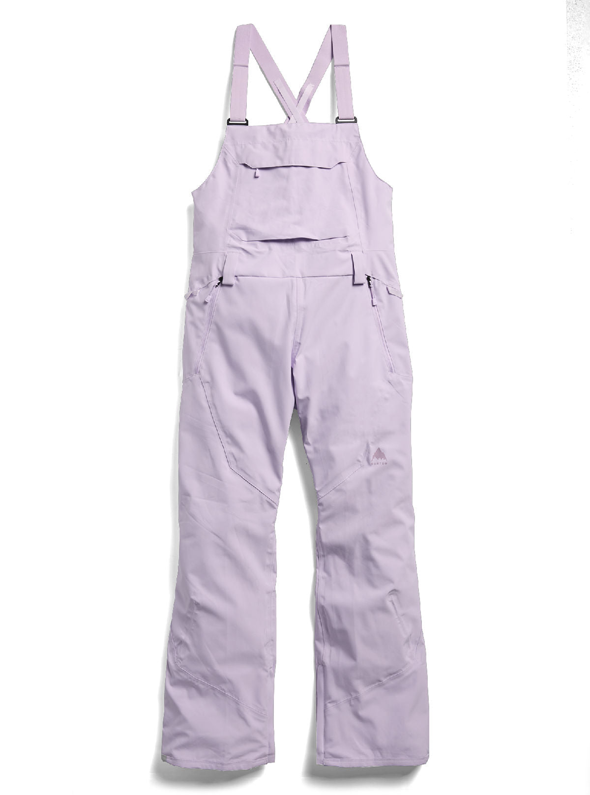 Women's Burton Reserve 2L Stretch Bib Pants - Moondust Purple - Burton Bibs Outerwear