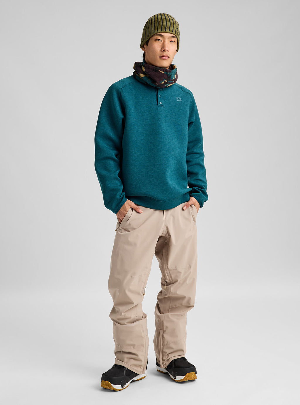 Men's Burton Reserve 2L Stretch Pants - Summit Taupe - Burton Pants Outerwear - alternate view 2