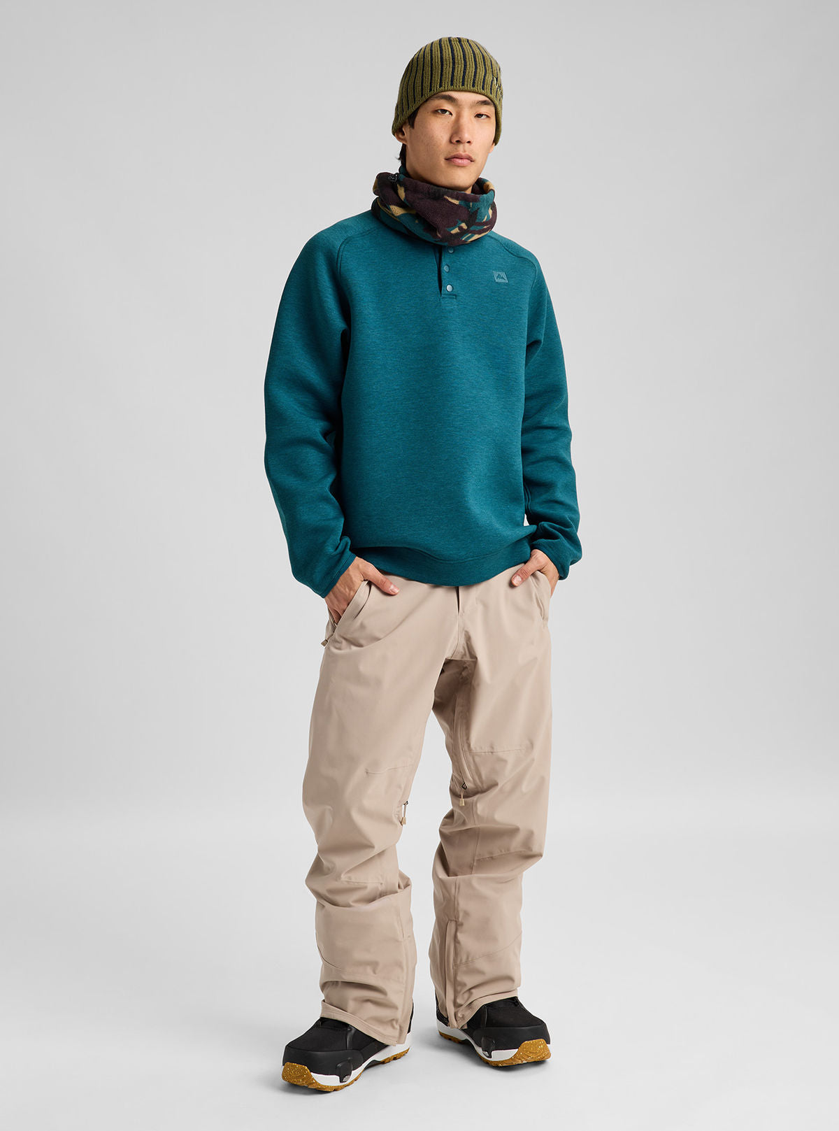 Men's Burton Reserve 2L Stretch Pants - Summit Taupe - Burton Pants Outerwear - alternate view 2