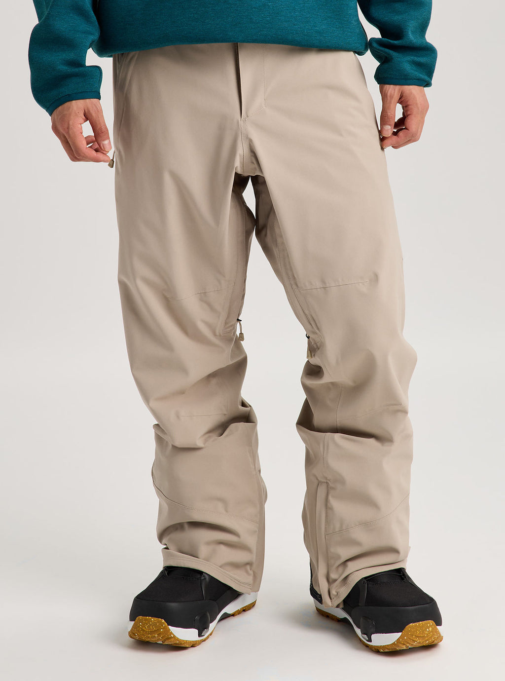 Men's Burton Reserve 2L Stretch Pants - Summit Taupe - Burton Pants Outerwear - alternate view 3