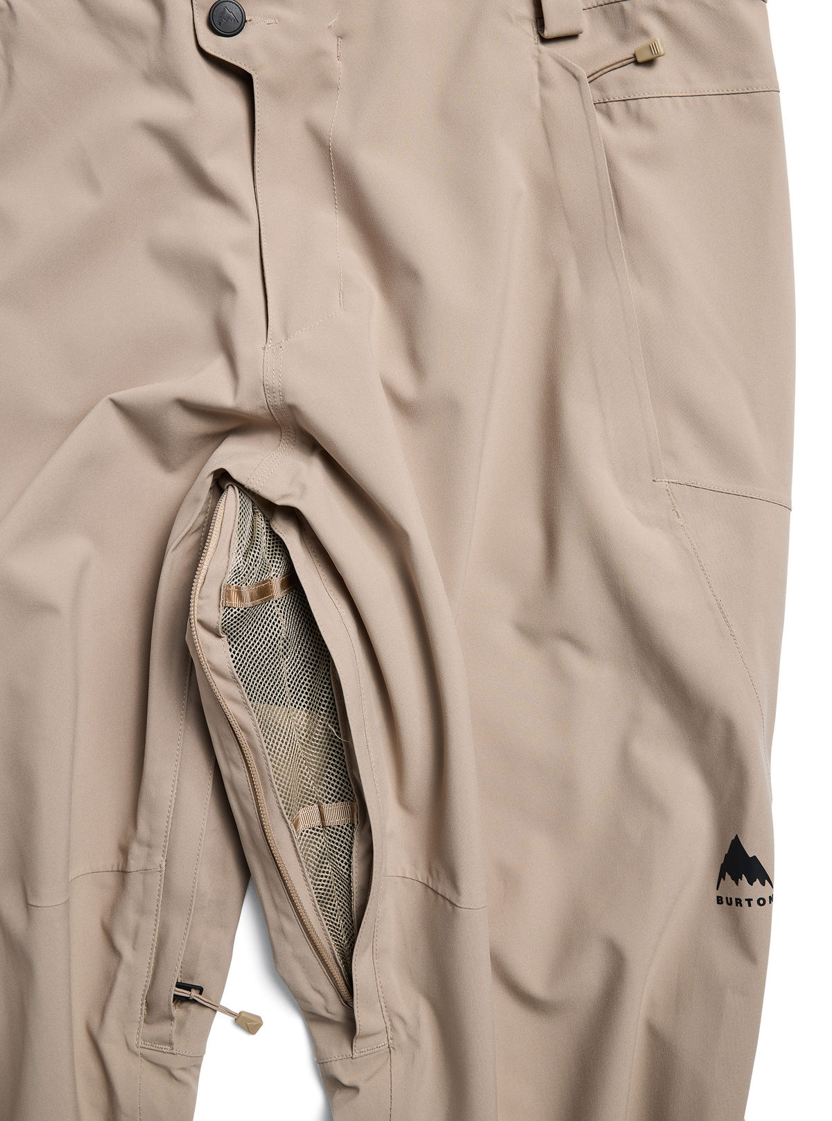 Men's Burton Reserve 2L Stretch Pants - Summit Taupe - Burton Pants Outerwear - alternate view 5
