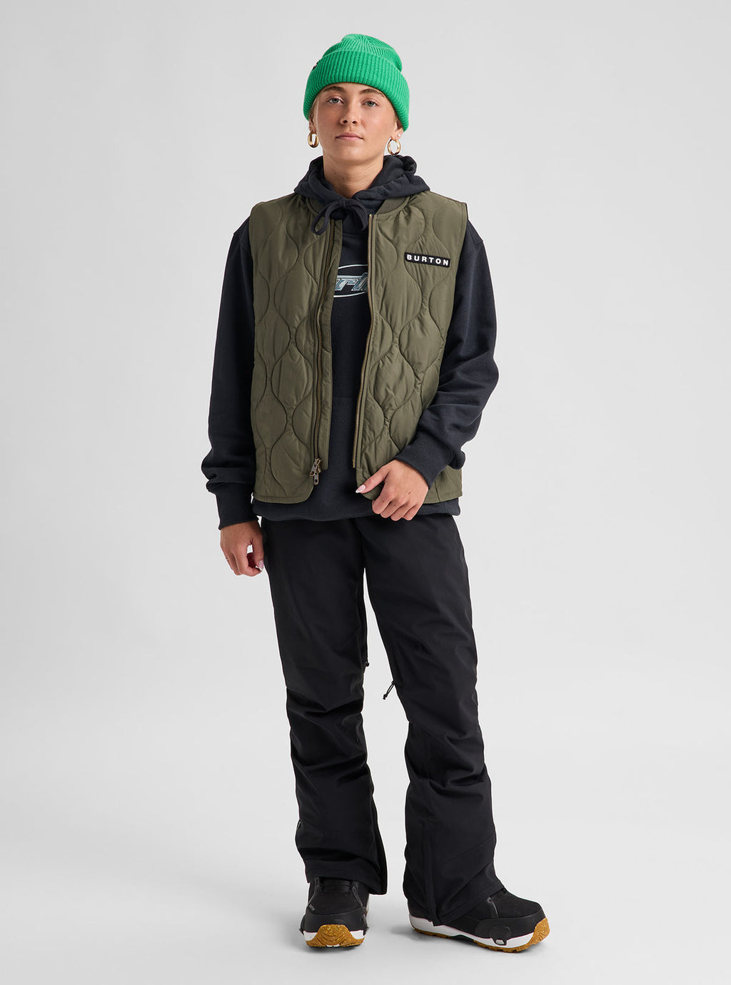 Women's Burton Reserve 2L Stretch Pants - True Black - Burton Pants Outerwear - alternate view 2