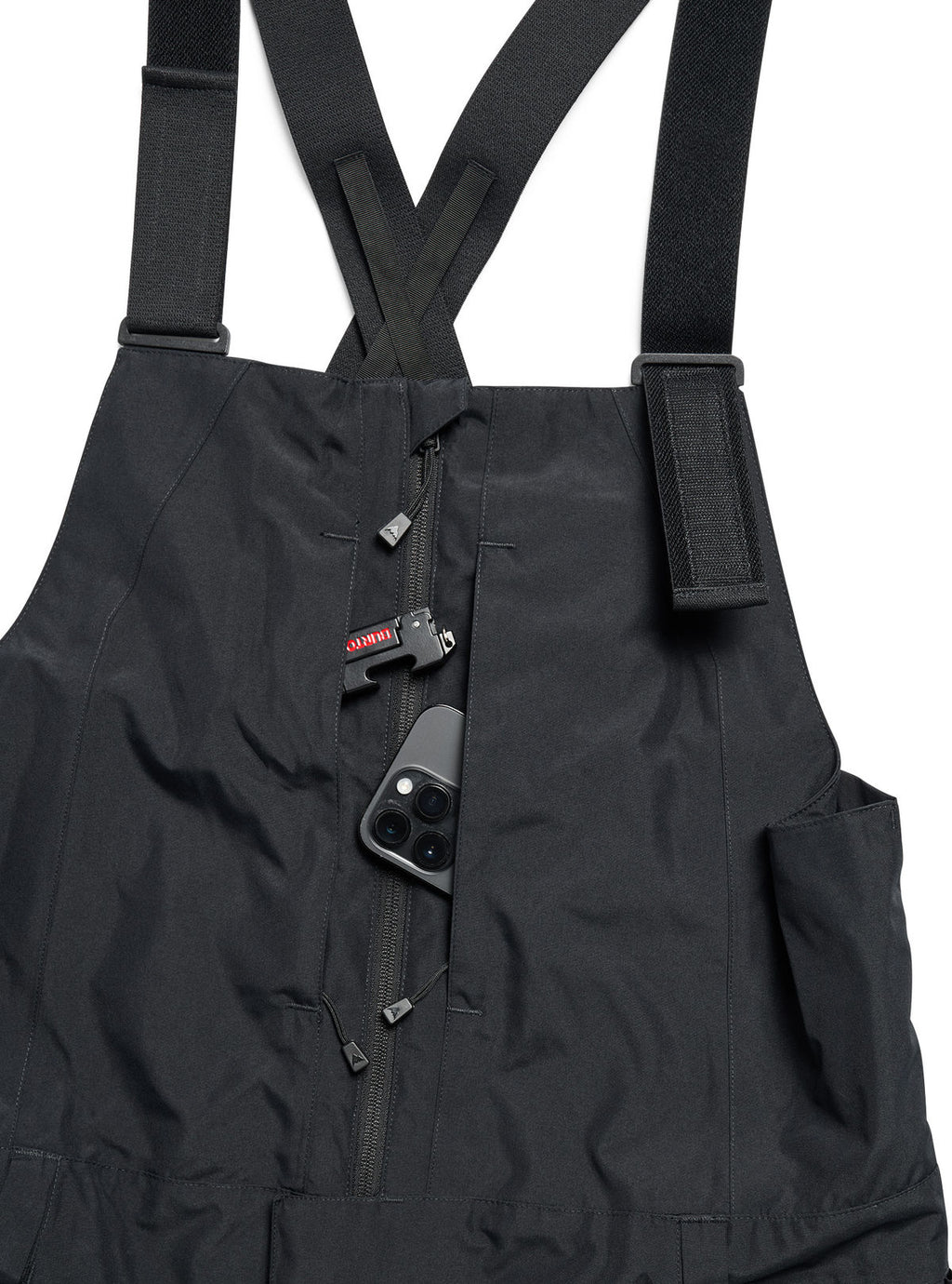 Men's Burton Reserve 2L Relaxed Bib Pants - True Black - Burton Bibs Outerwear - alternate view 6