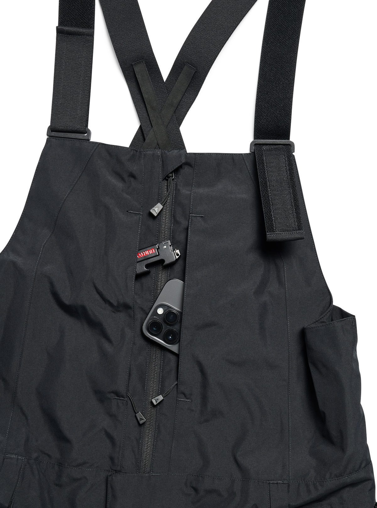 Men's Burton Reserve 2L Relaxed Bib Pants - True Black - Burton Bibs Outerwear - alternate view 6