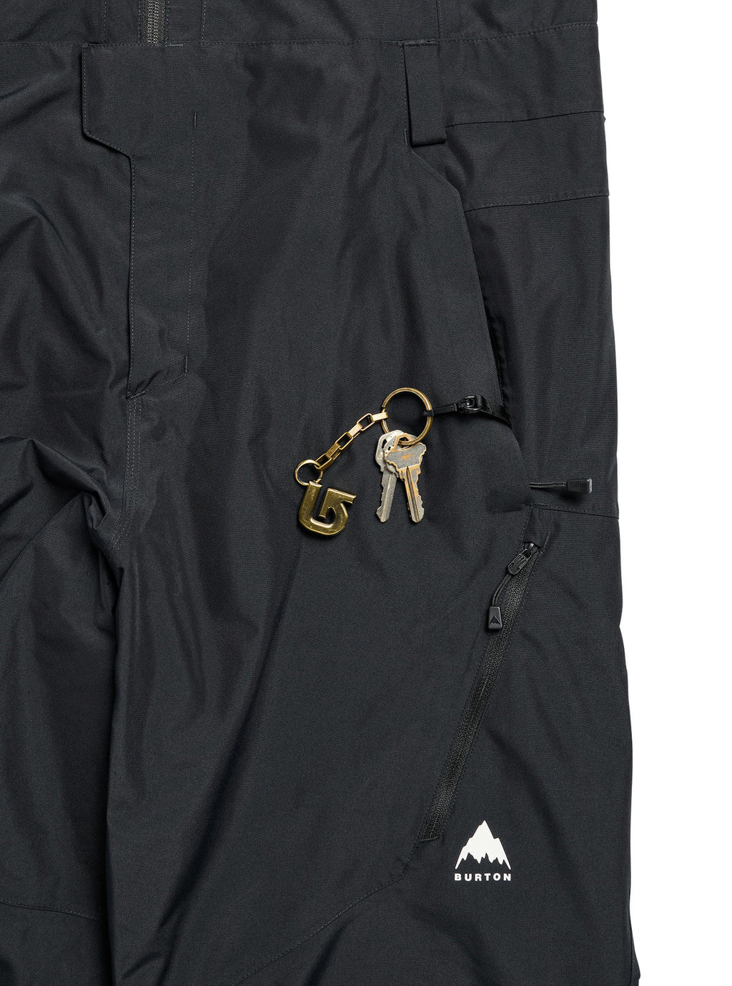 Men's Burton Reserve 2L Relaxed Bib Pants - True Black - Burton Bibs Outerwear - alternate view 7