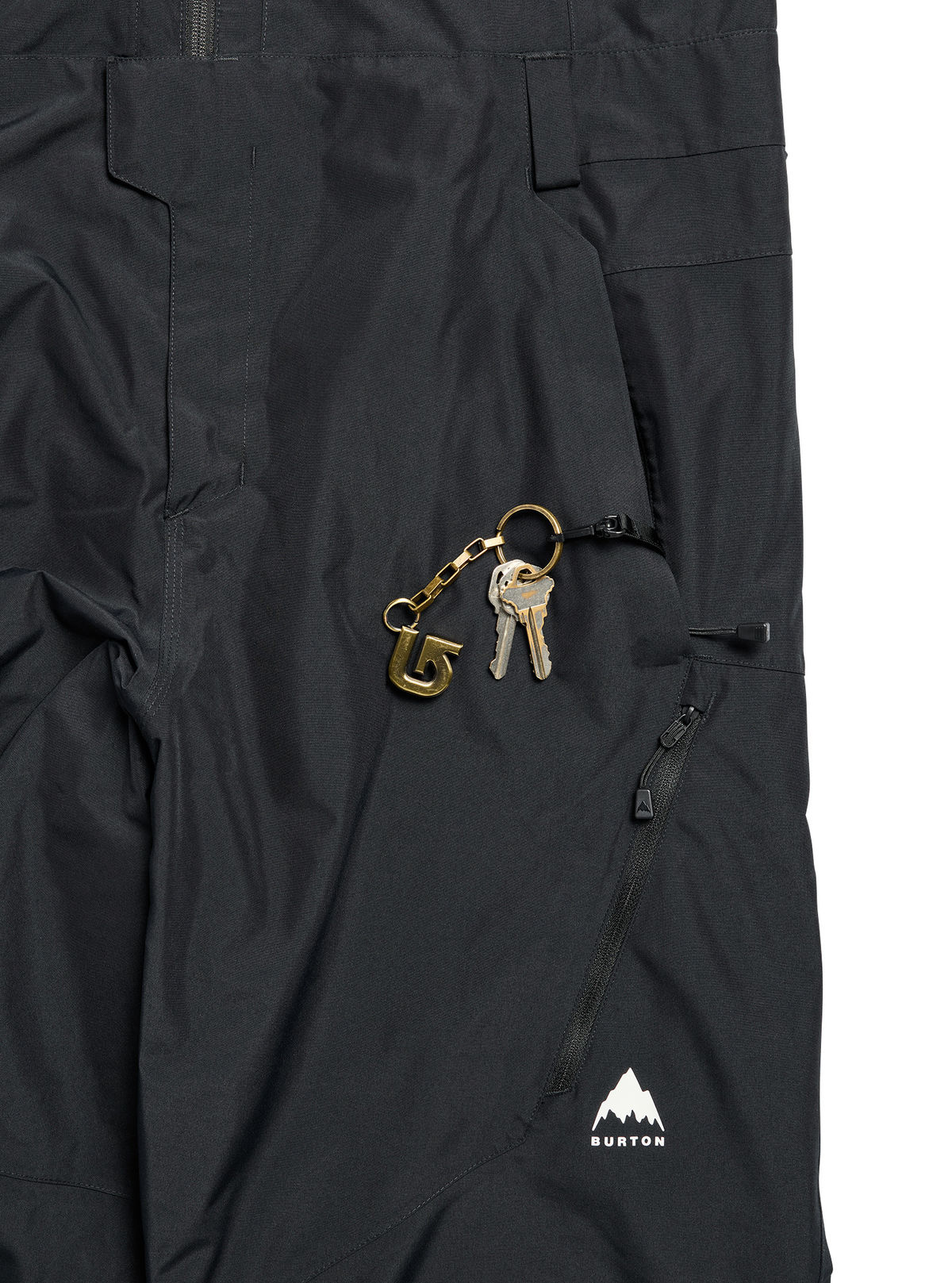 Men's Burton Reserve 2L Relaxed Bib Pants - True Black - Burton Bibs Outerwear - alternate view 7