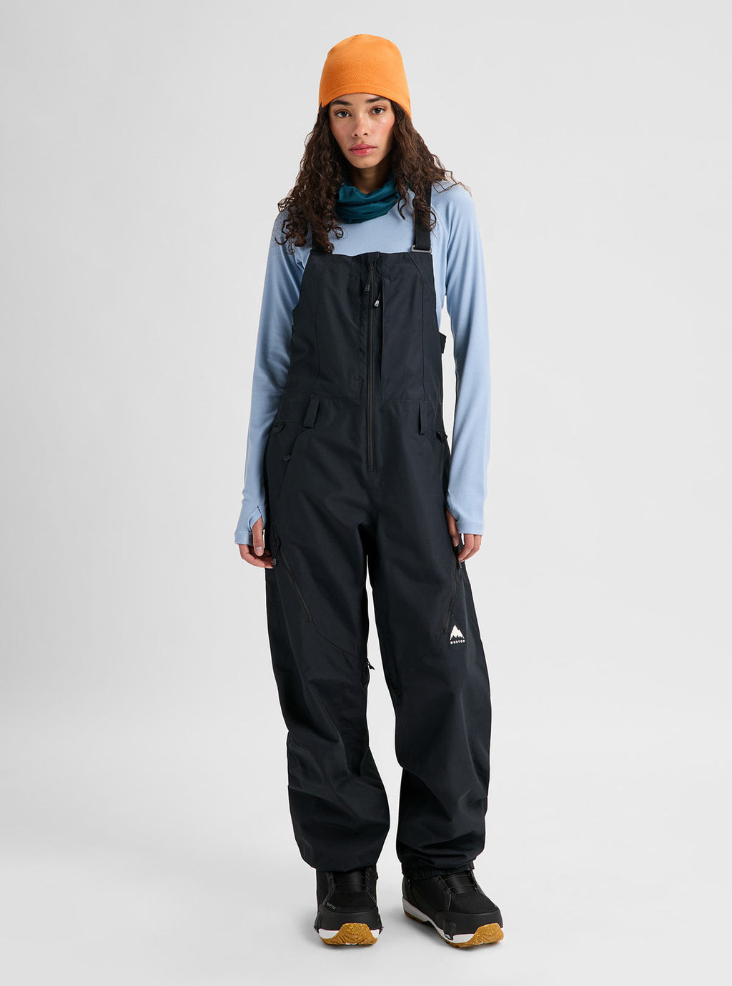 Women's Burton Reserve 2L Bib Pants - True Black - Burton Bibs Outerwear - alternate view 3