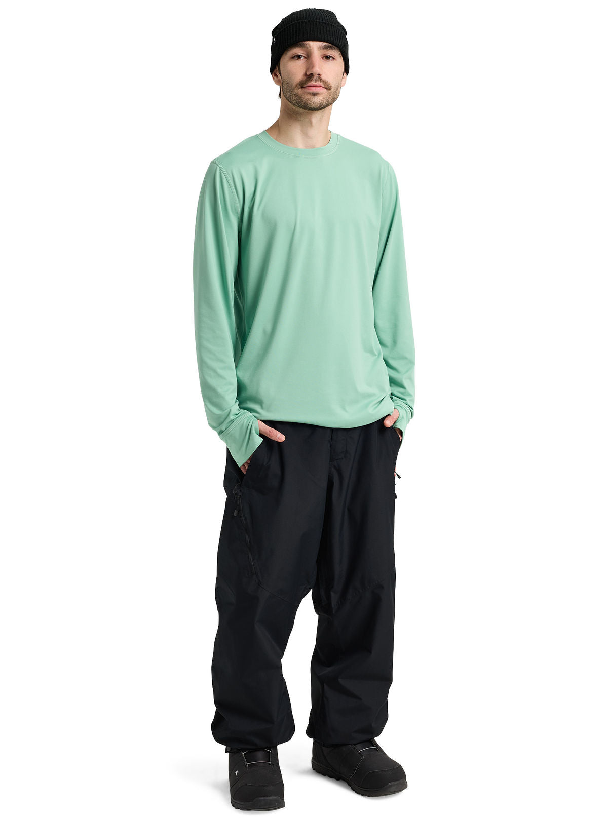 Men's Burton Reserve 2L Relaxed Pants - True Black - Burton Pants Outerwear - alternate view 2
