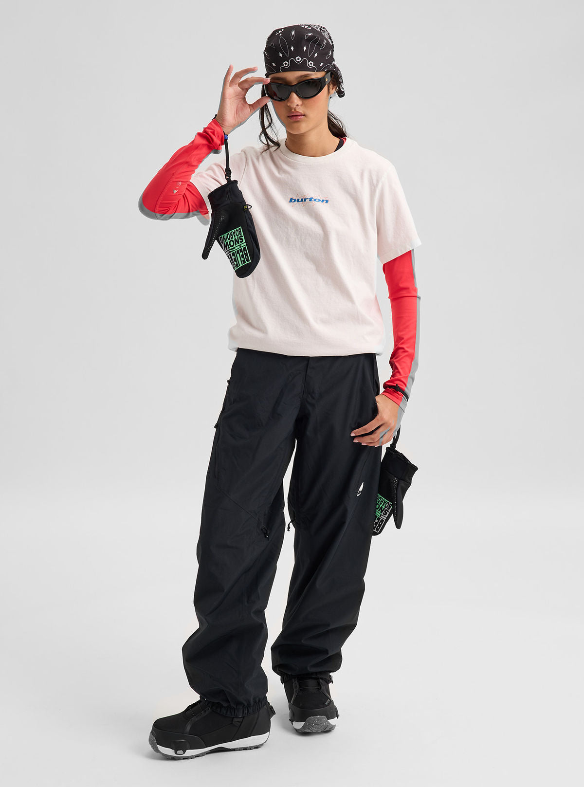 Women's Burton Reserve 2L Relaxed Pants - True Black - Burton Pants Outerwear - alternate view 2