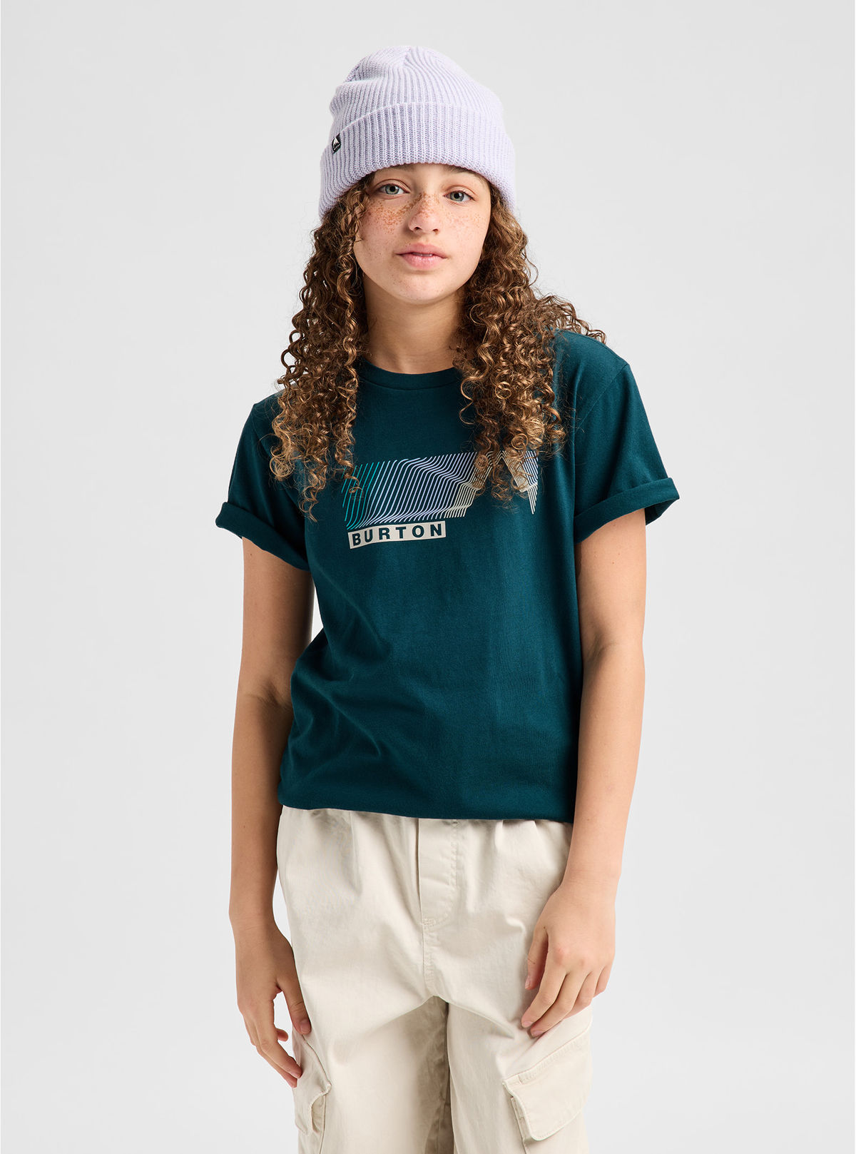 Kids' Burton Elmore Short Sleeve T-Shirt - Atlantic Teal - Burton SS Tee Apparel - alternate view 3