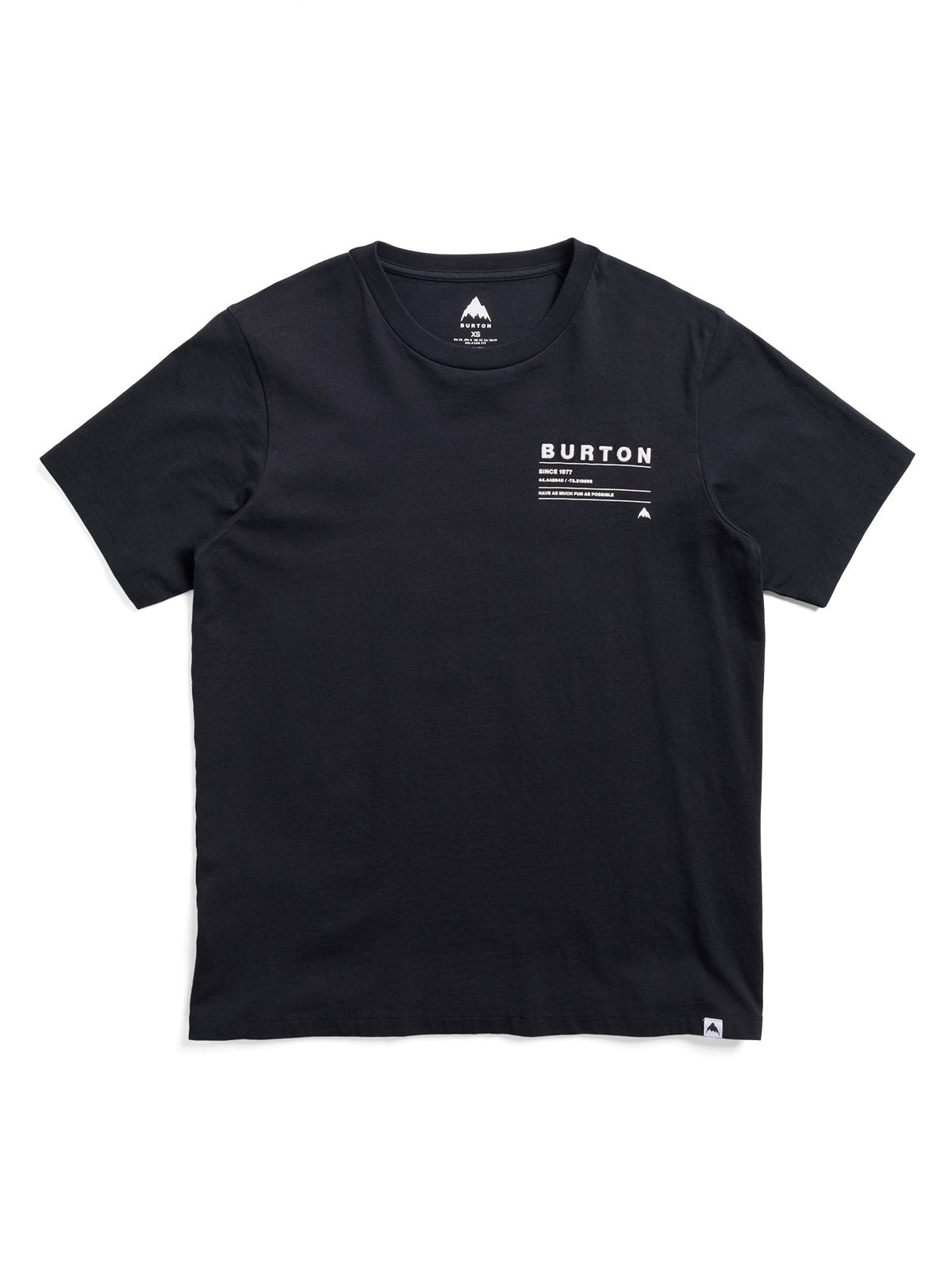 Burton Moretown Short Sleeve T-Shirt - True Black - Burton Ss Tee Apparel