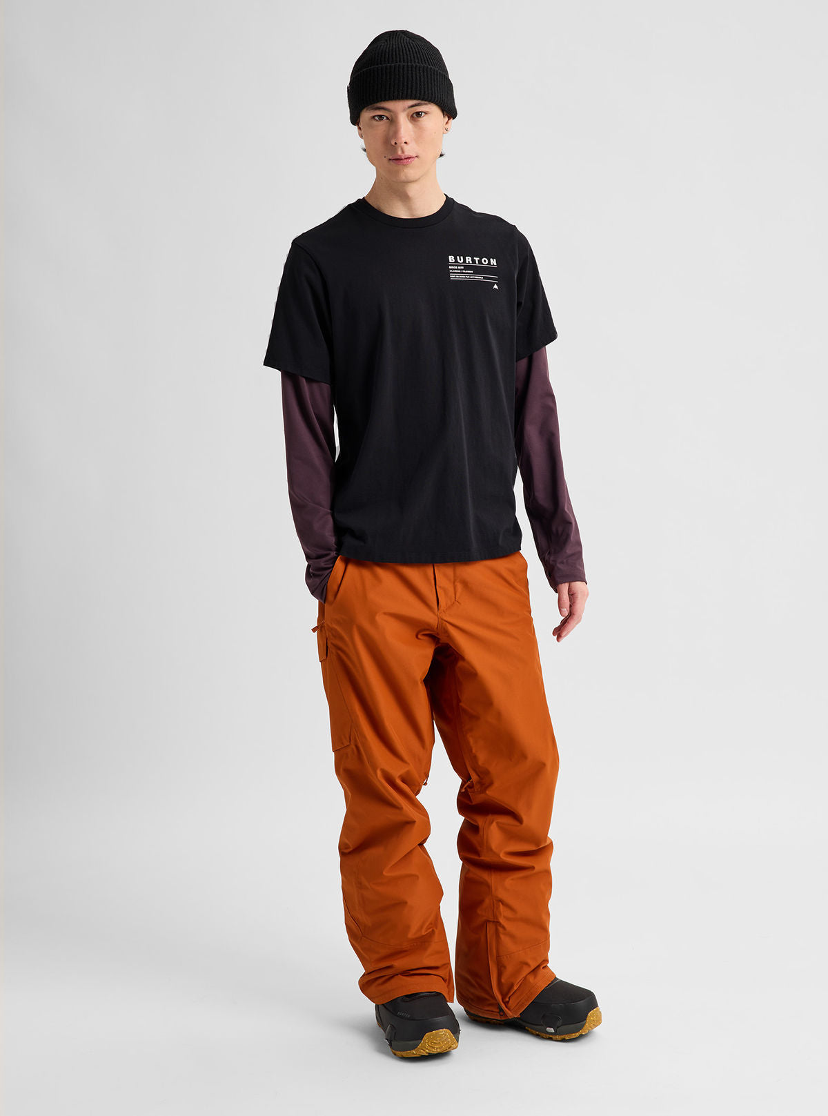 Burton Moretown Short Sleeve T-Shirt - True Black - Burton Ss Tee Apparel - alternate view 2