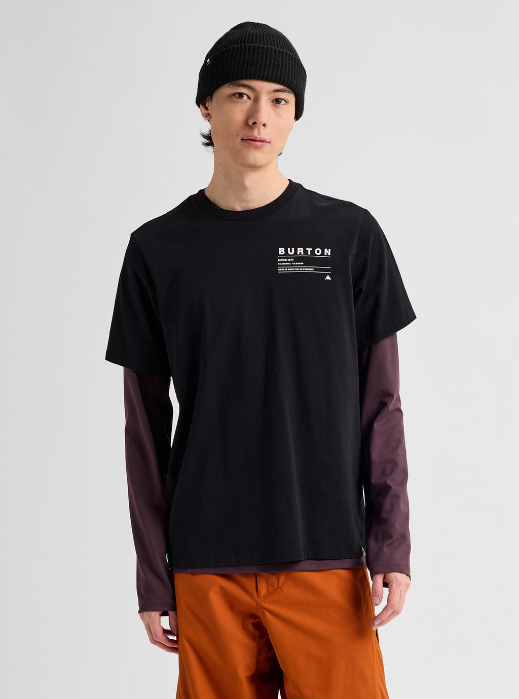Burton Moretown Short Sleeve T-Shirt - True Black - Burton Ss Tee Apparel - alternate view 3
