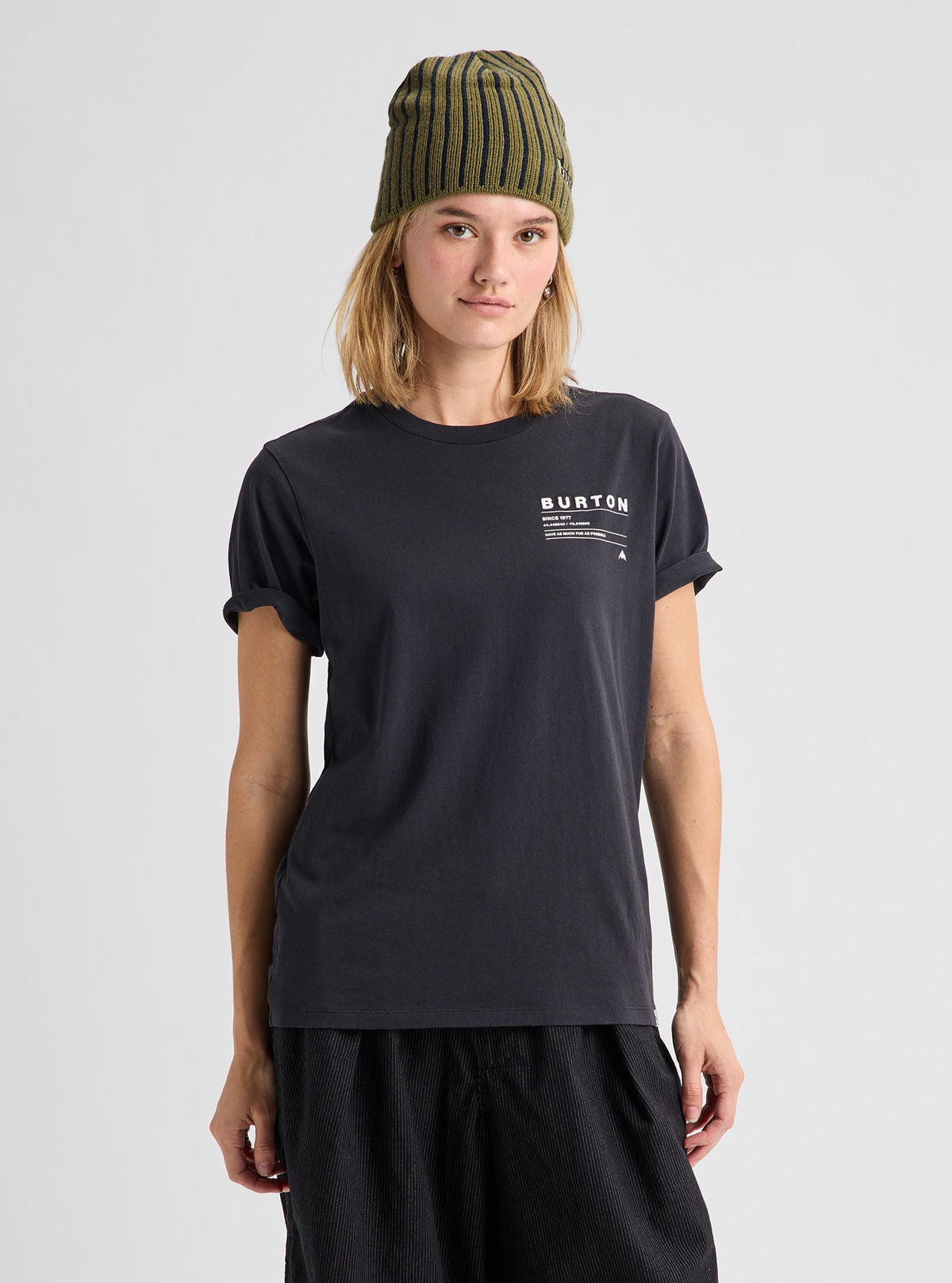 Burton Moretown Short Sleeve T-Shirt - True Black - Burton Ss Tee Apparel - alternate view 7