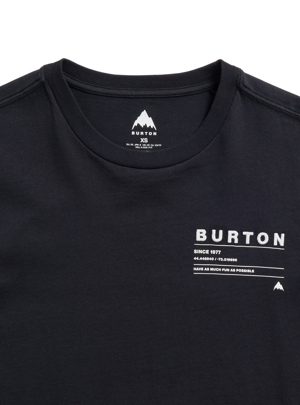 Burton Moretown Short Sleeve T-Shirt - True Black - Burton Ss Tee Apparel - alternate view 5