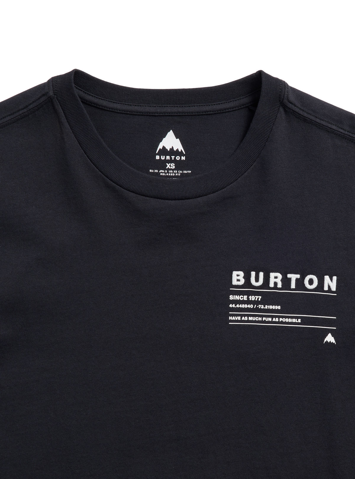 Burton Moretown Short Sleeve T-Shirt - True Black - Burton Ss Tee Apparel - alternate view 5