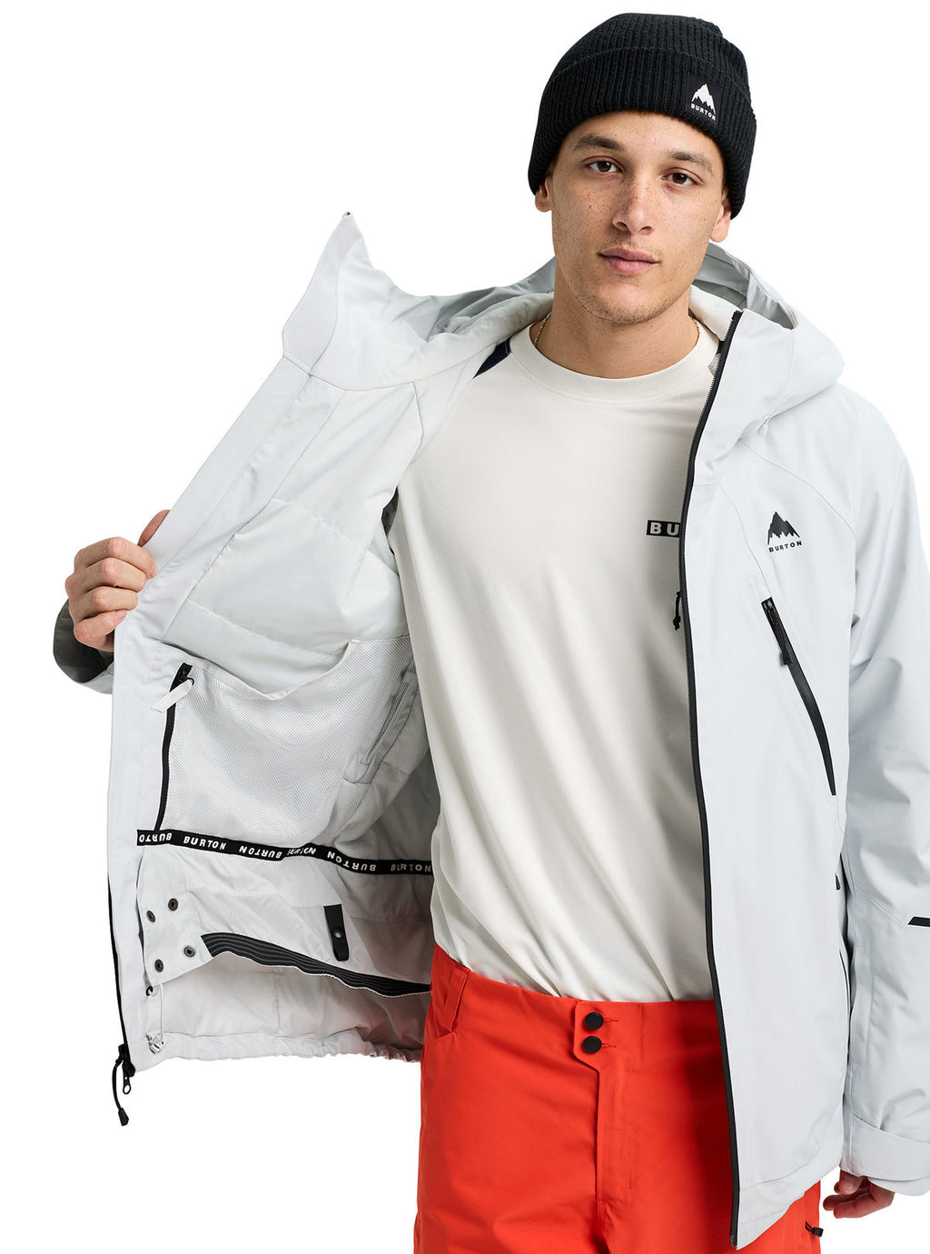 Men's Burton Reserve GORE-TEX 2L Insulated Jacket - Gray Cloud - Burton Jacket Outerwear - alternate view 9