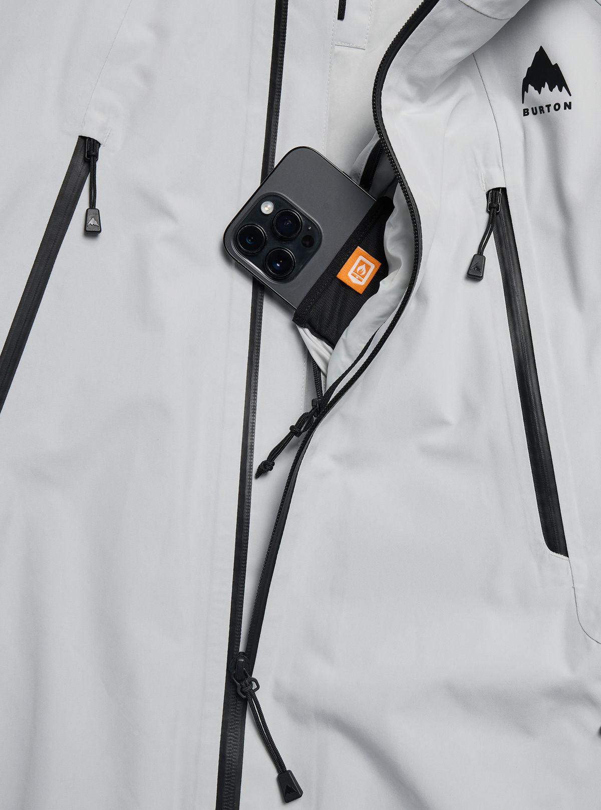 Men's Burton Reserve GORE-TEX 2L Insulated Jacket - Gray Cloud - Burton Jacket Outerwear - alternate view 6