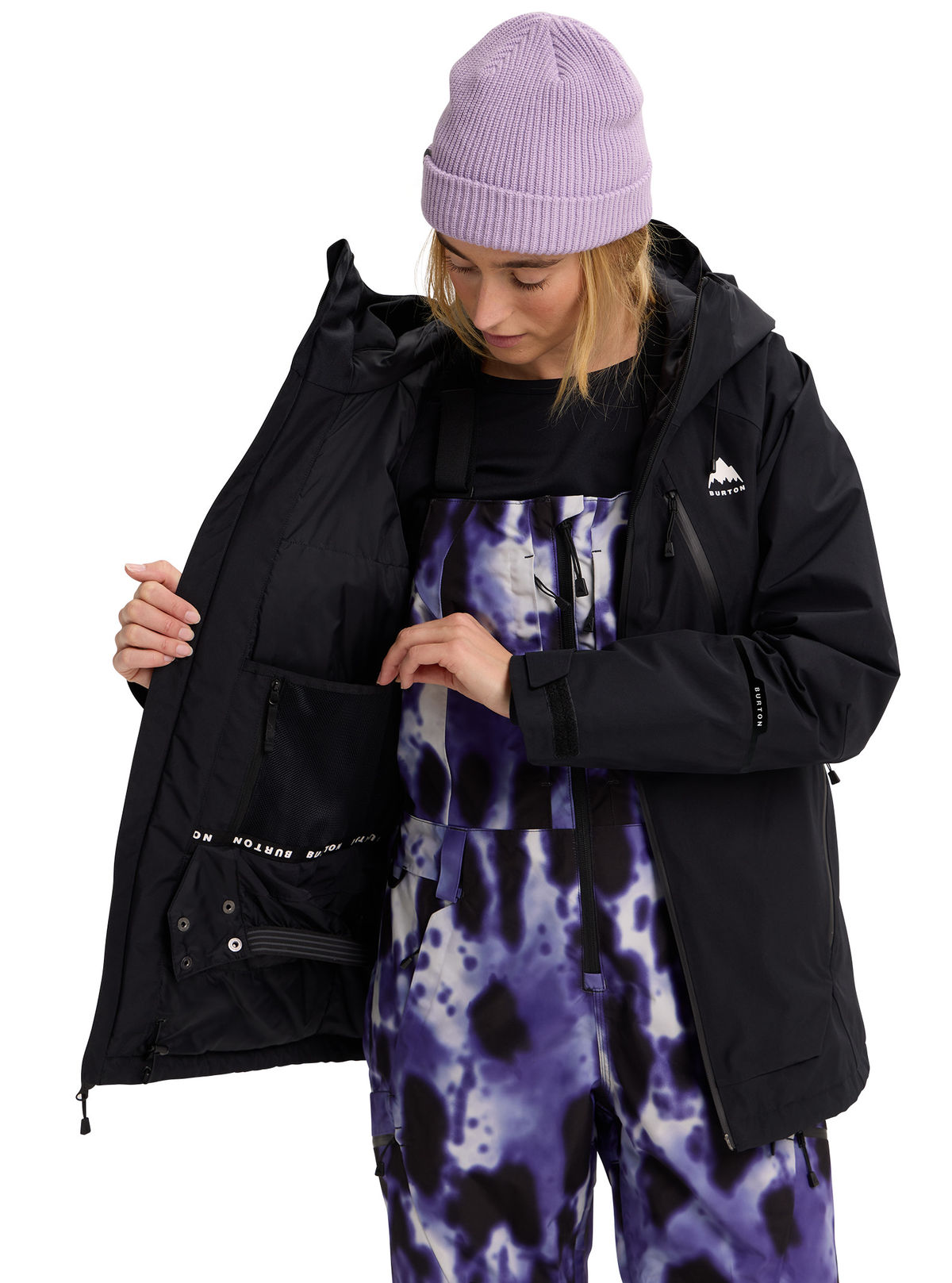 Women's Burton Reserve GORE-TEX 2L Insulated Jacket - True Black - Burton Jacket Outerwear - alternate view 9