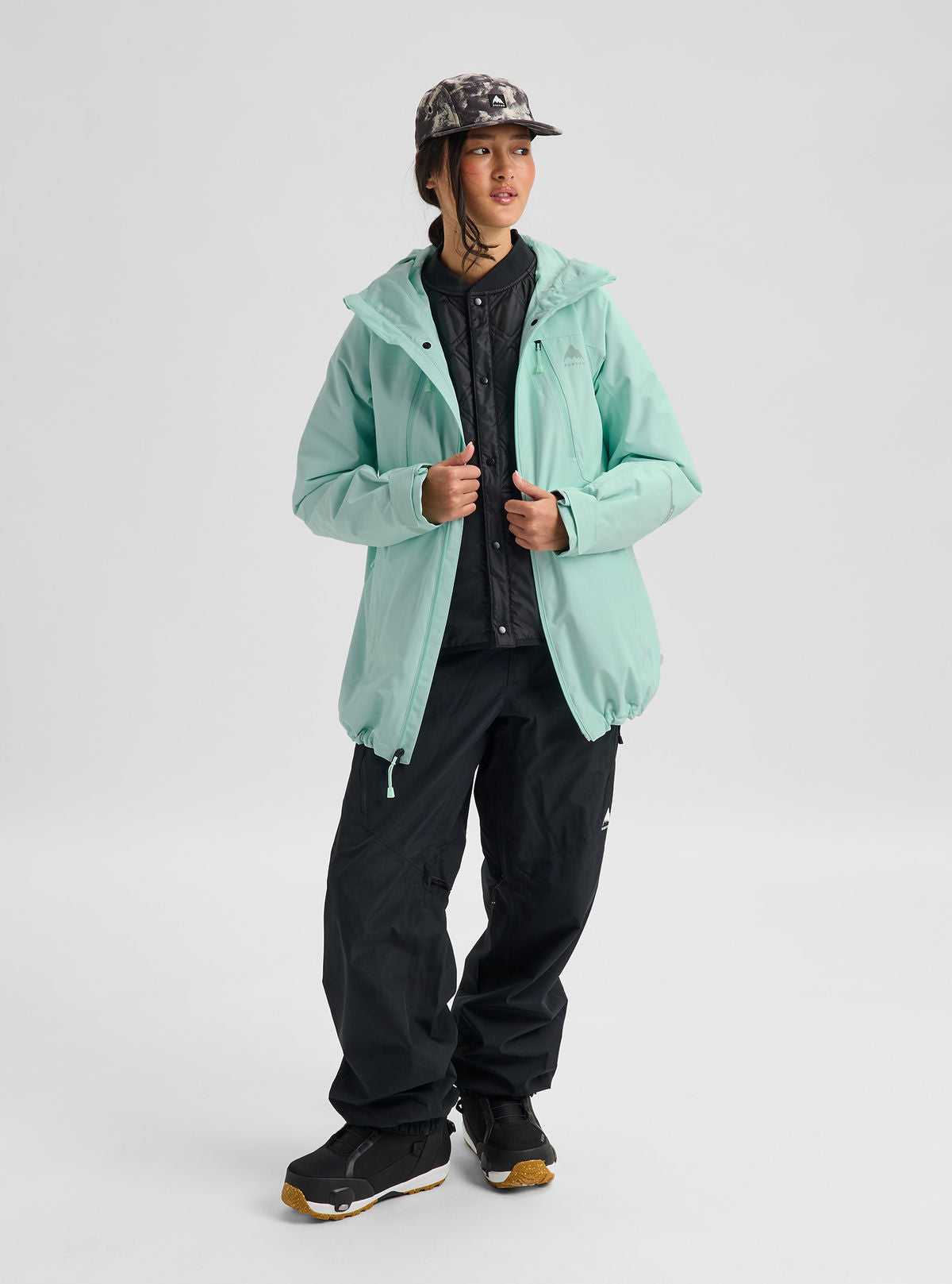 Women's Burton Reserve 2L 3-in-1 Jacket - Spring Frost - Burton Jacket Outerwear - alternate view 2