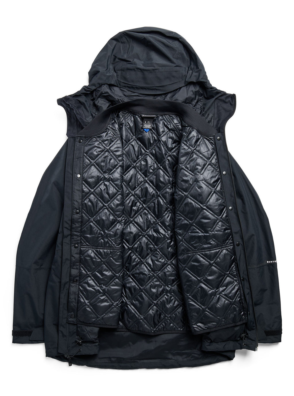 Men's Burton Reserve 2L 3-In-1 Jacket - True Black - Burton Jacket Outerwear - alternate view 9