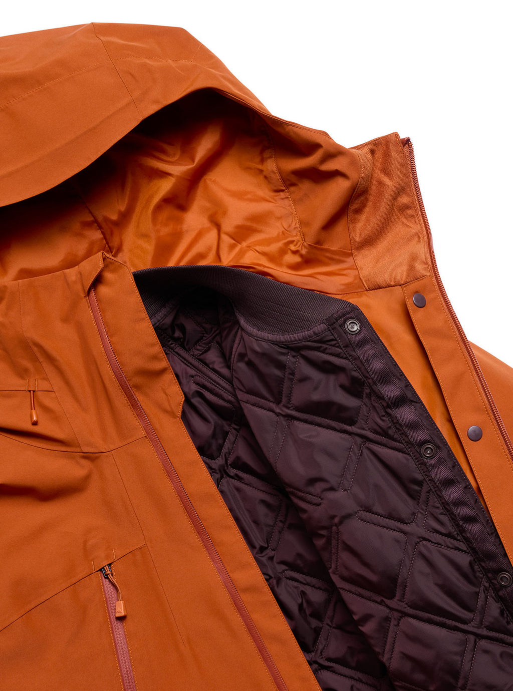 Men's Burton Reserve 2L 3-In-1 Jacket - Spiced Chai - Burton Jacket Outerwear - alternate view 6