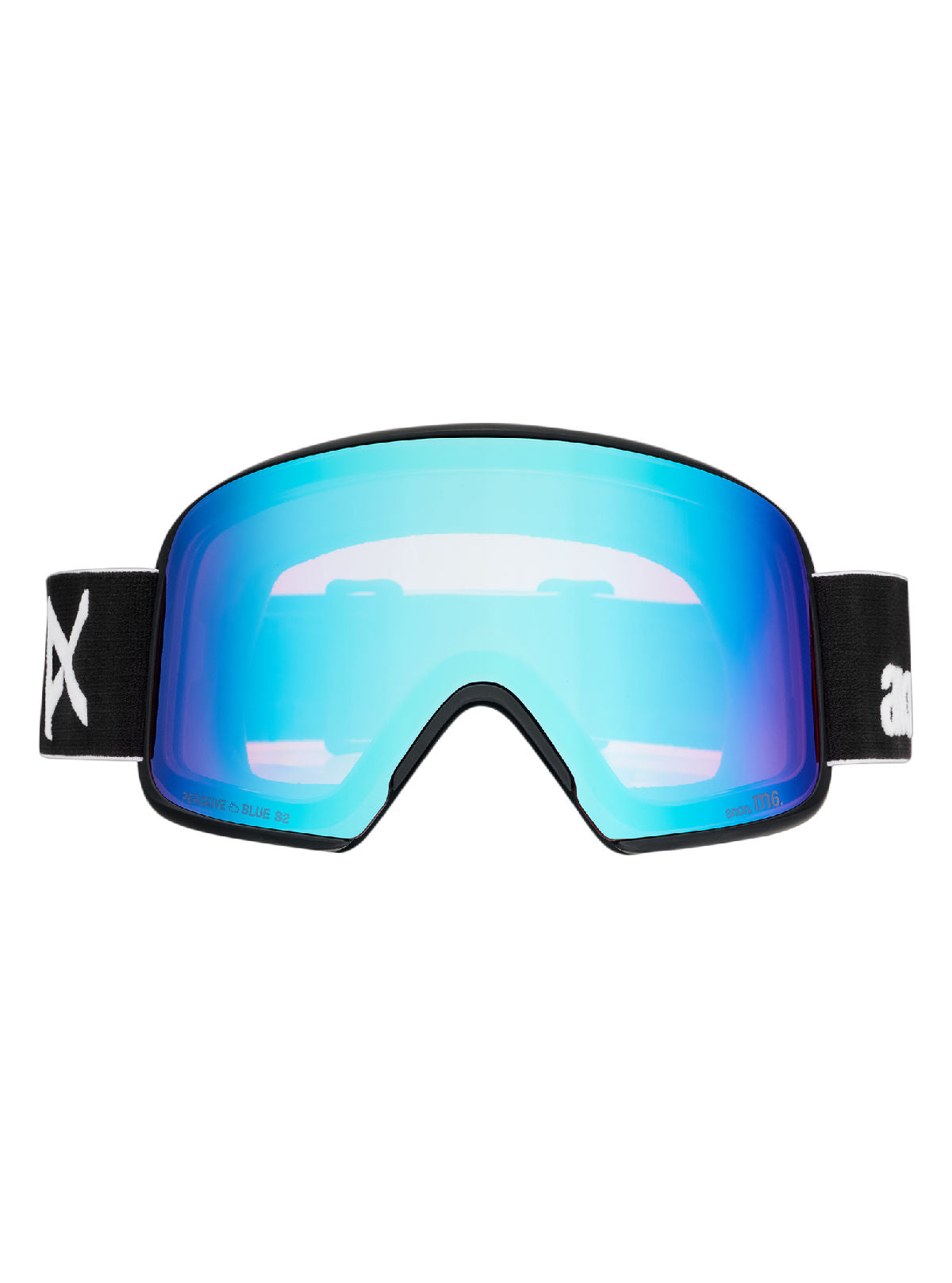 Anon M6 Goggles + Bonus Lens + MFI Face Mask - Black / Perceive Variable Blue - Anon Magnatech Goggle - alternate view 2