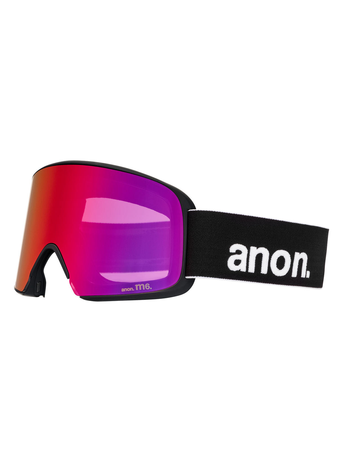 Anon M6 Goggles + Bonus Lens + MFI Face Mask - Black / Perceive Sunny Red - Anon Magnatech Goggle - alternate view 3