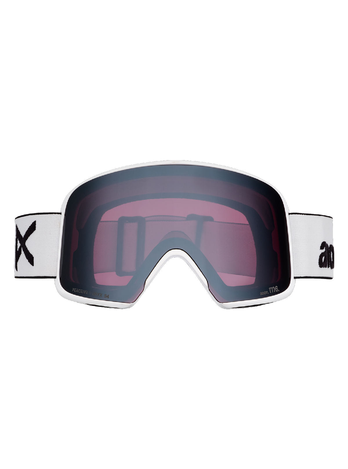 Anon M6 Goggles + Bonus Lens + MFI Face Mask - White / Perceive Sunny Onyx - Anon Magnatech Goggle - alternate view 2