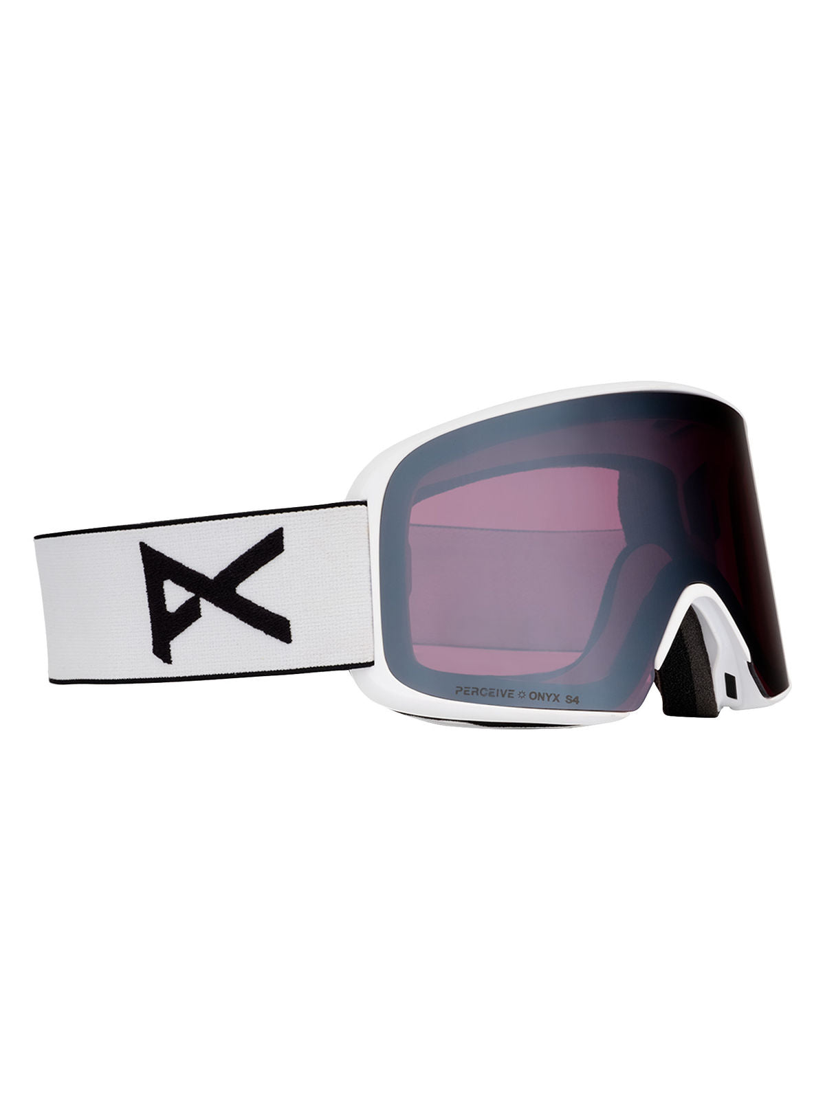 Anon M6 Goggles + Bonus Lens + MFI Face Mask - White / Perceive Sunny Onyx - Anon Magnatech Goggle