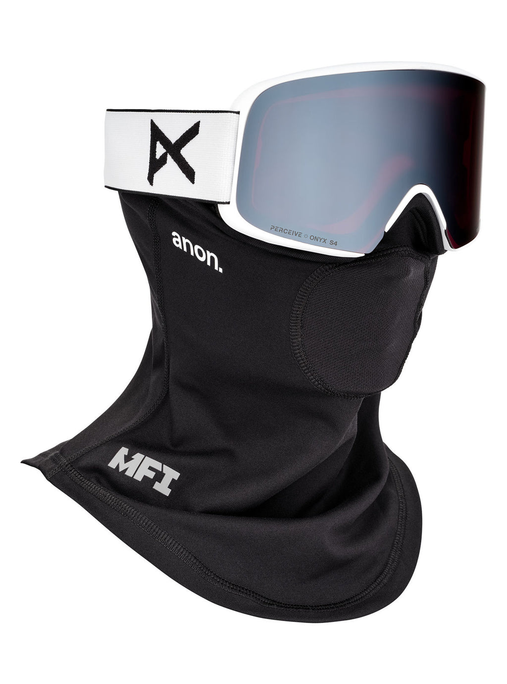 Anon M6 Goggles + Bonus Lens + MFI Face Mask - White / Perceive Sunny Onyx - Anon Magnatech Goggle - alternate view 5