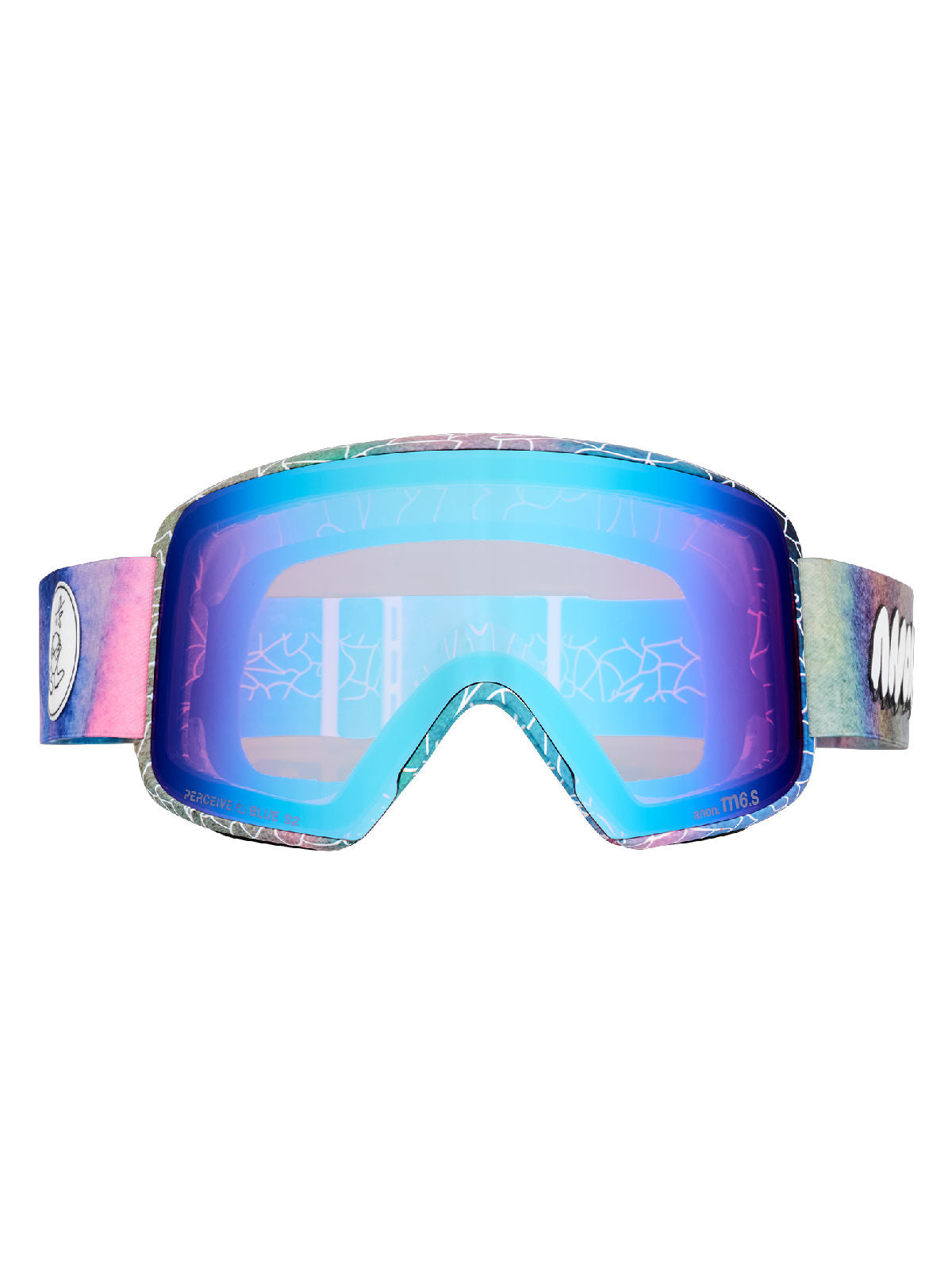Anon M6S Goggles + Bonus Lens + MFI Face Mask - LB Watercolor / Perceive Variable Blue - Anon Magnatech Goggle - alternate view 2