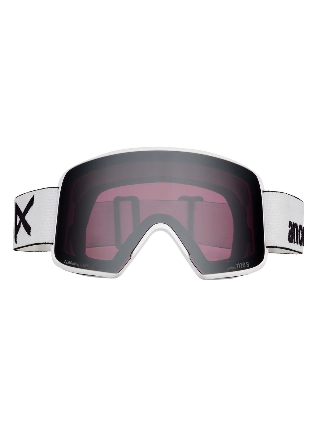 Anon M6S Goggles + Bonus Lens + MFI Face Mask - White / Perceive Sunny Onyx - Anon Magnatech Goggle - alternate view 2