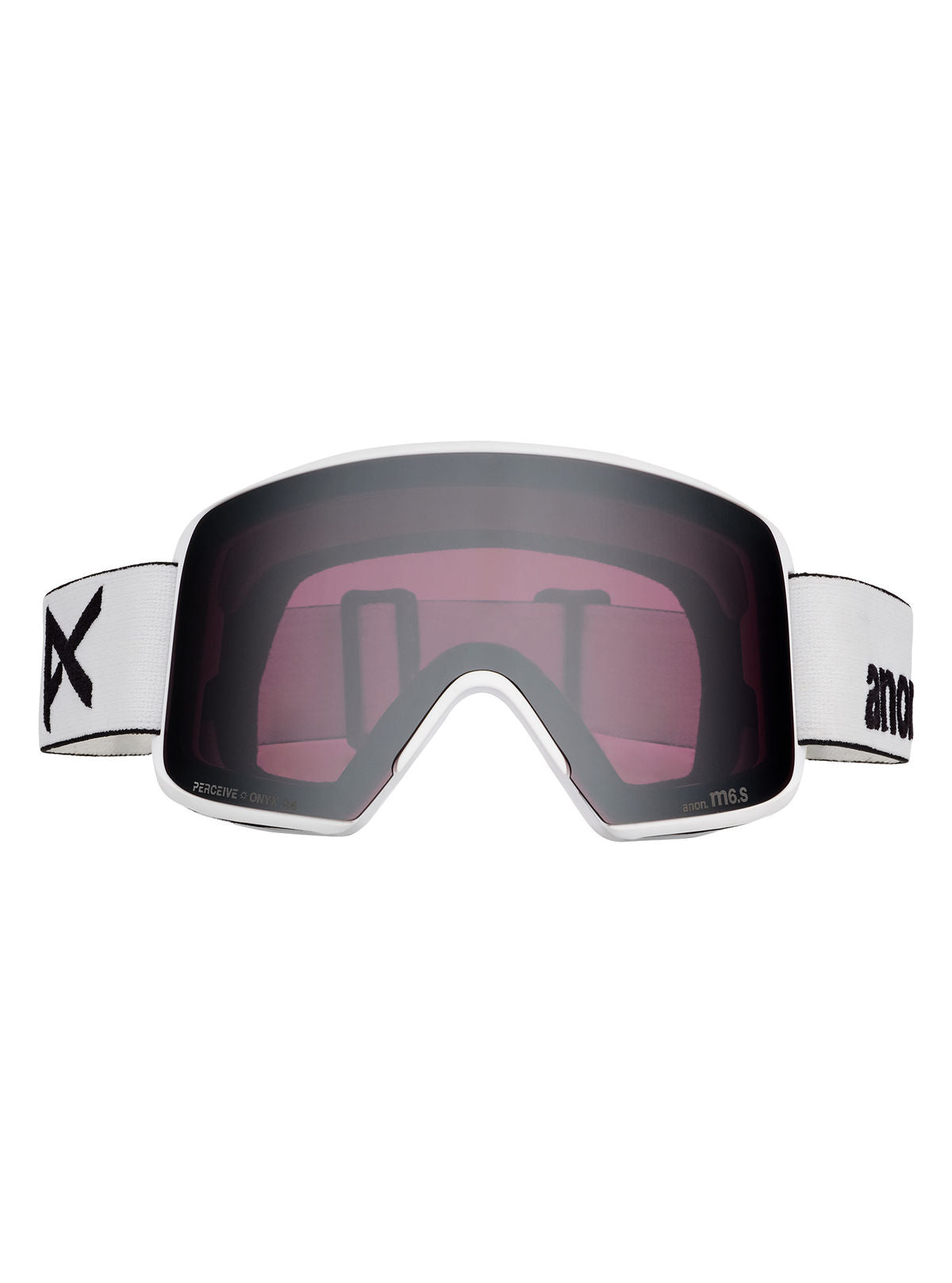 Anon M6S Goggles + Bonus Lens + MFI Face Mask - White / Perceive Sunny Onyx - Anon Magnatech Goggle - alternate view 2