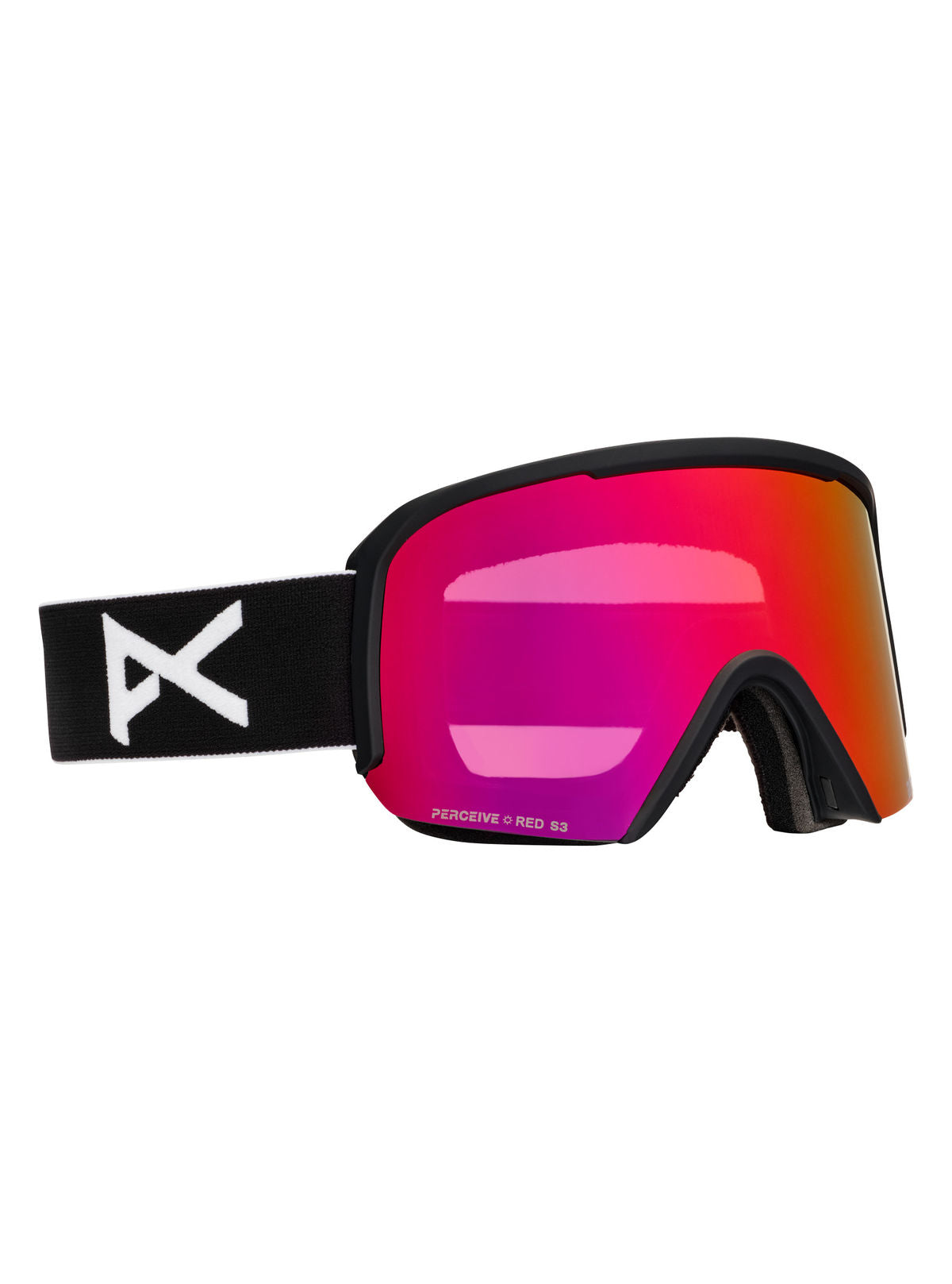 Anon Nesa S Goggles + Bonus Lens + MFI Face Mask - Black / Perceive Sunny Red - Anon Traditional Goggle
