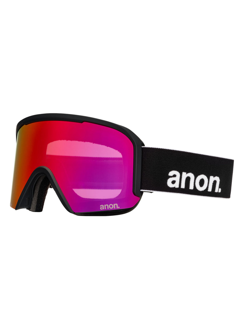Anon Nesa S Goggles + Bonus Lens + MFI Face Mask - Black / Perceive Sunny Red - Anon Traditional Goggle - alternate view 3