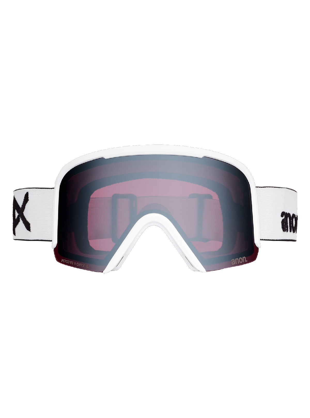 Anon Nesa S Goggles + Bonus Lens + MFI Face Mask - White / Perceive Sunny Onyx - Anon Traditional Goggle - alternate view 2