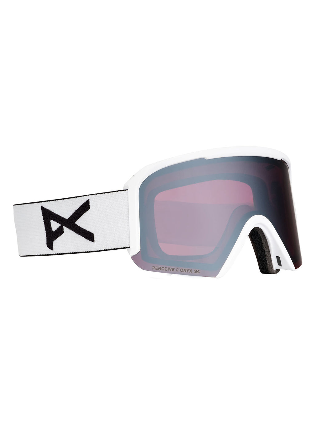 Anon Nesa S Goggles + Bonus Lens + MFI Face Mask - White / Perceive Sunny Onyx - Anon Traditional Goggle
