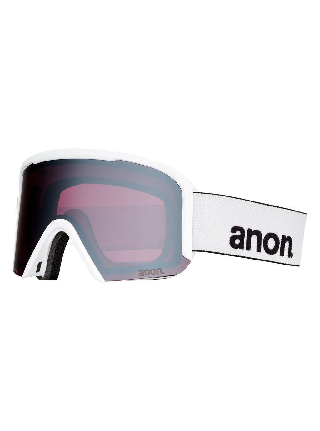 Anon Nesa S Goggles + Bonus Lens + MFI Face Mask - White / Perceive Sunny Onyx - Anon Traditional Goggle - alternate view 3