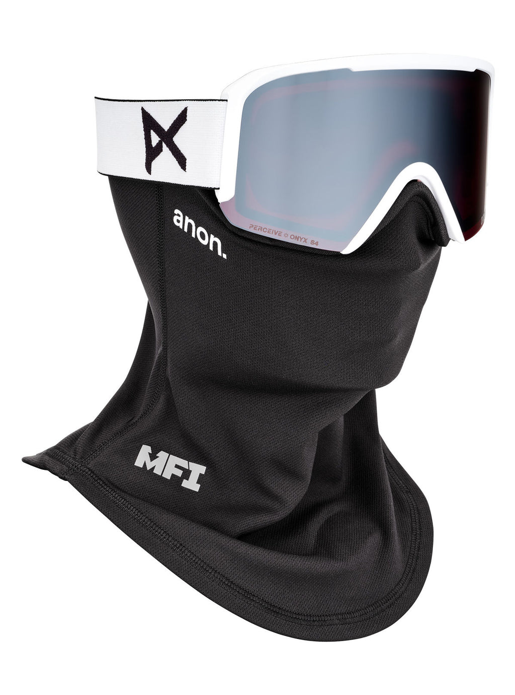 Anon Nesa S Goggles + Bonus Lens + MFI Face Mask - White / Perceive Sunny Onyx - Anon Traditional Goggle - alternate view 5