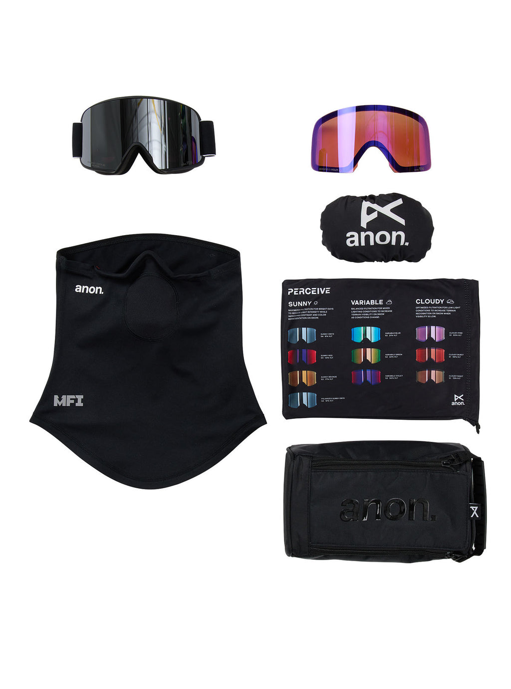 Anon M6 Goggles + Polarized Perceive Lens - Black / Perceive Polar Onyx - Anon Magnatech Goggle - alternate view 6