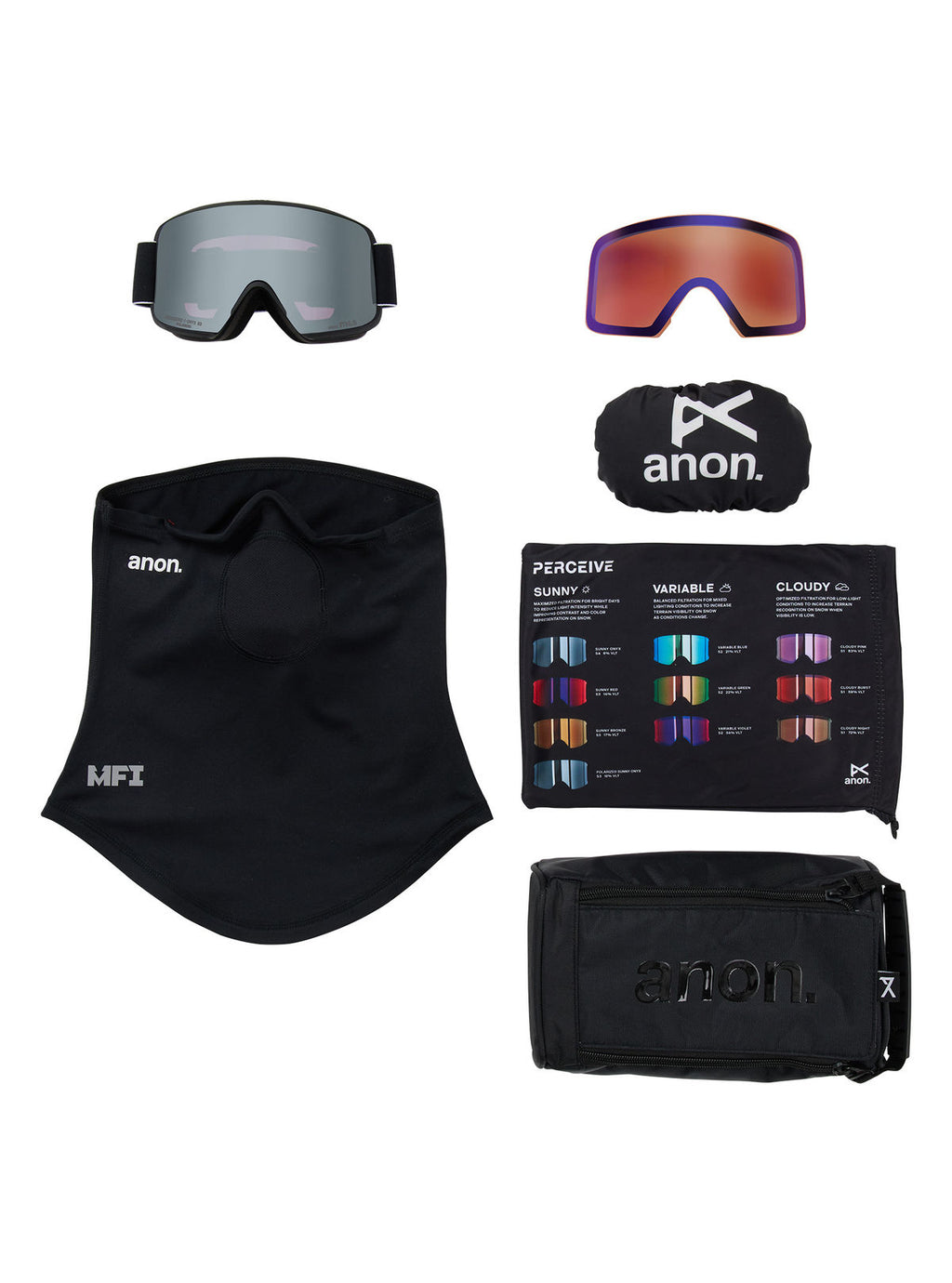 Anon M6S Goggles + Polarized Perceive Lens - Black / Perceive Polar Onyx - Anon Magnatech Goggle - alternate view 6