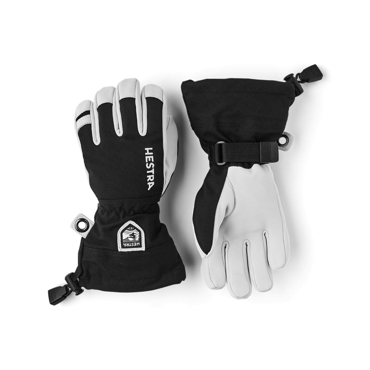 Kids' Hestra Heli Ski Jr. Glove - Black - Hestra Gloves