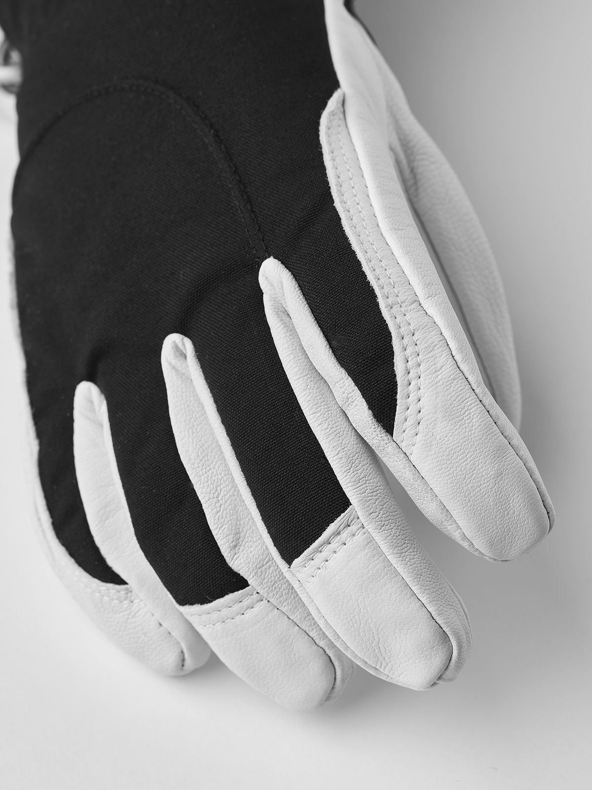 Women's Hestra Heli Ski Glove - Black/Off White - Hestra Gloves - alternate view 7