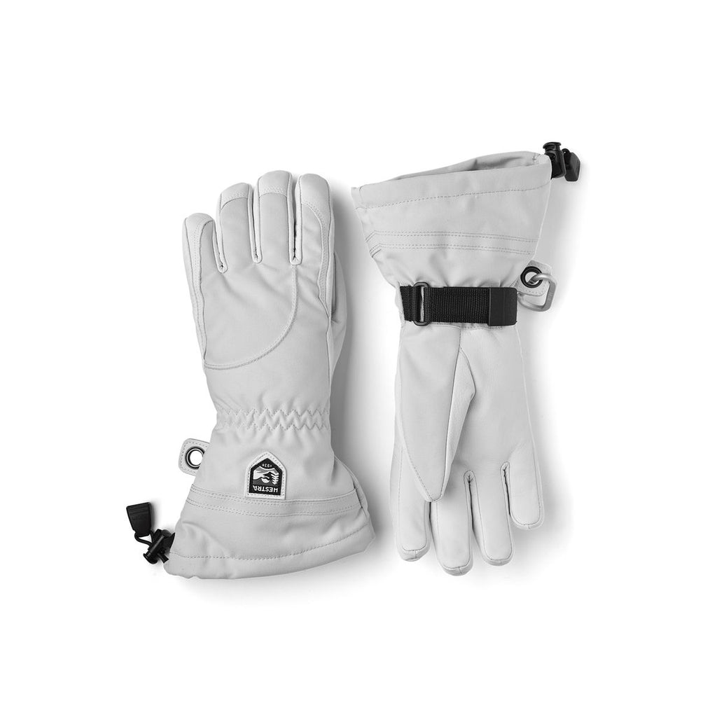 Women's Hestra Heli Ski Glove - Misty Grey/Off White - Hestra Gloves